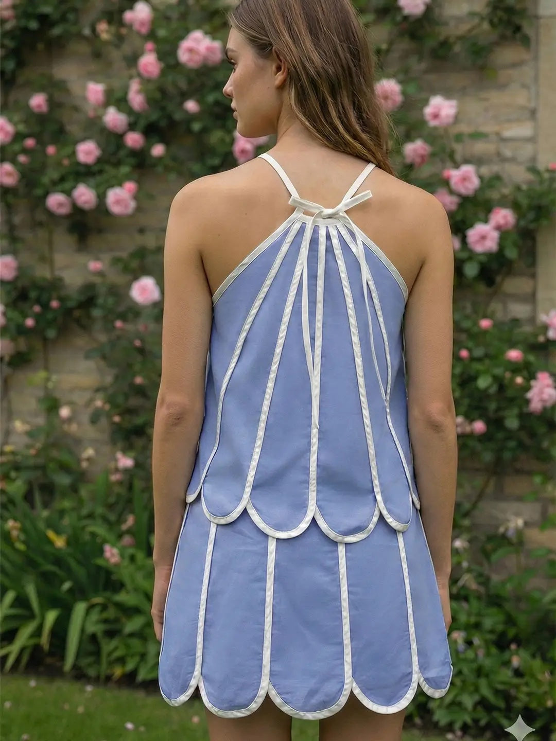 Scalloped Sky 2 piece