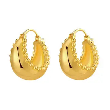 Beaded Hoop Earring