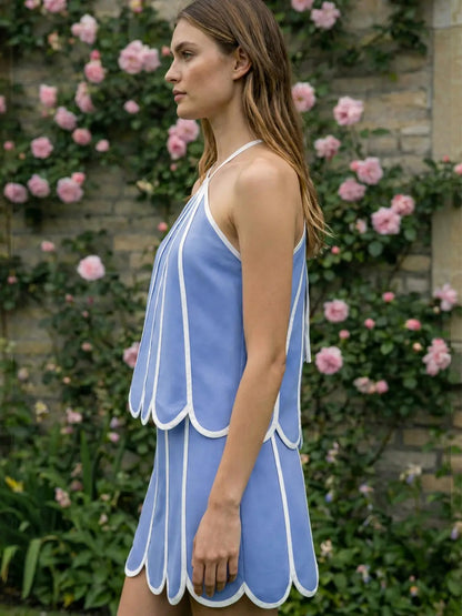 Scalloped Sky 2 piece