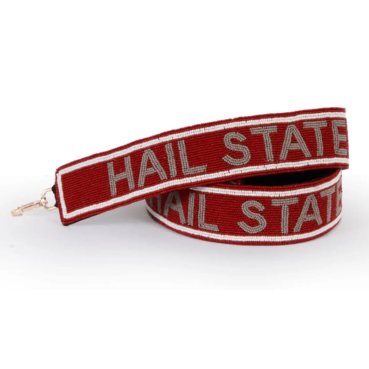Mississippi State Hail State Beaded Purse Strap